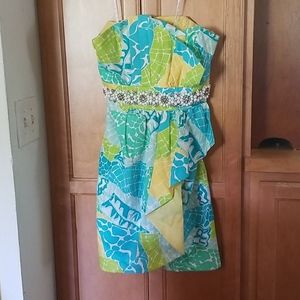 Lilly Pulitzer strapless dress